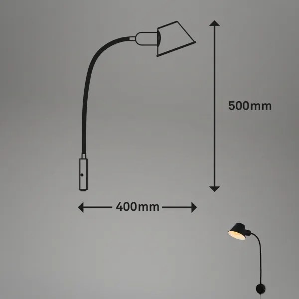 Briloner - Lampada da parete BRELLO 1xE27/10W/230V