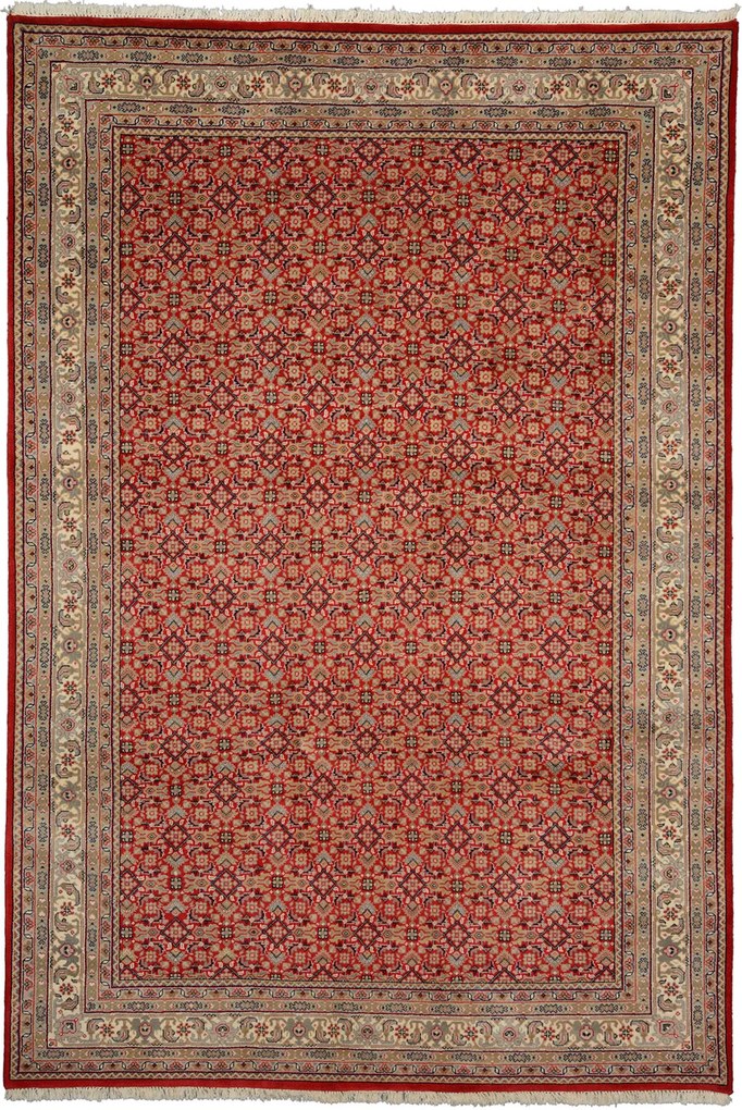 Bidjar Tappeto 200 x 300 Rosa (Indian) Annodato A Mano