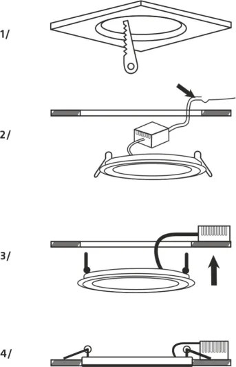 Lampada LED da incasso QTEC LED/12W/230V 6500K