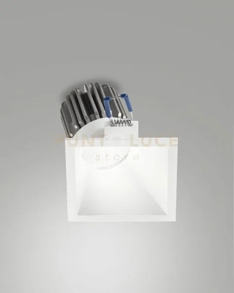 Toodle faretto incasso quadrato asimmetrico 2700k 1220lm 11w bianco