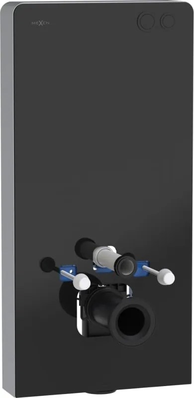 Mexen Tex Air G telaio esterno pneumatico per WC, vetro nero - 61150A-70