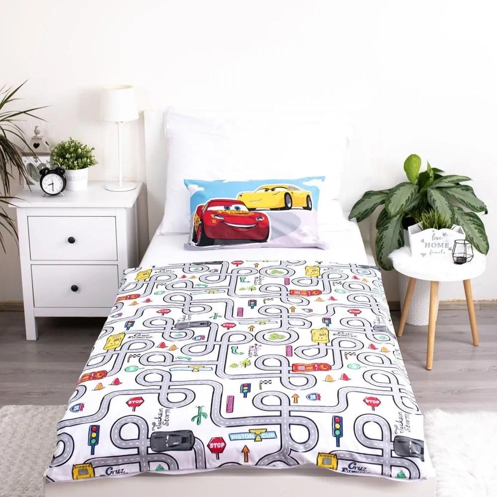 Biancheria da letto per bambini in cotone per culla 100x135 cm Cars – Jerry Fabrics