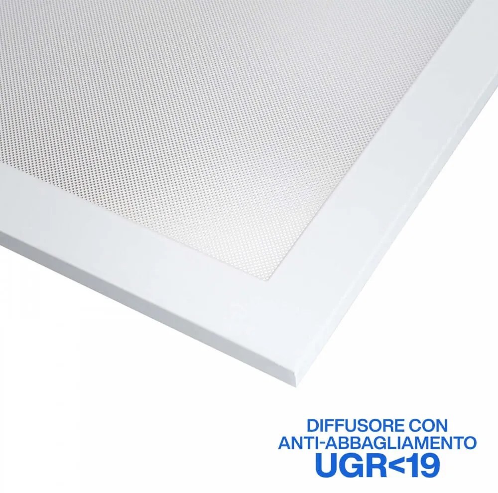 Plafoniera LED 60x60 44W BACKLIGHT da soffitto, 130lm/W, UGR19 - PHILIPS CertaDrive Colore  Bianco Naturale 4.000K