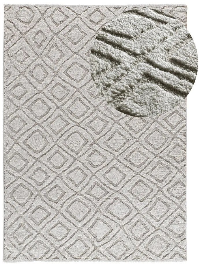 Tappeto grigio 190x285 cm Juno – Universal