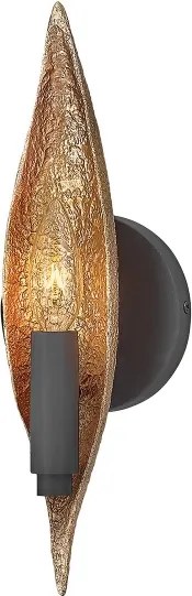 Quintiesse QN-WILLOW1-CBK - Lampada da parete WILLOW 1xE14/40W/230V oro/nero