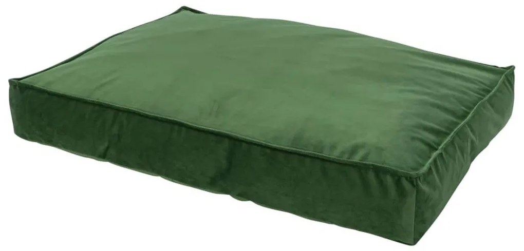 Cuscino Per Cani Velvet 80x55x15 Cm Verde /