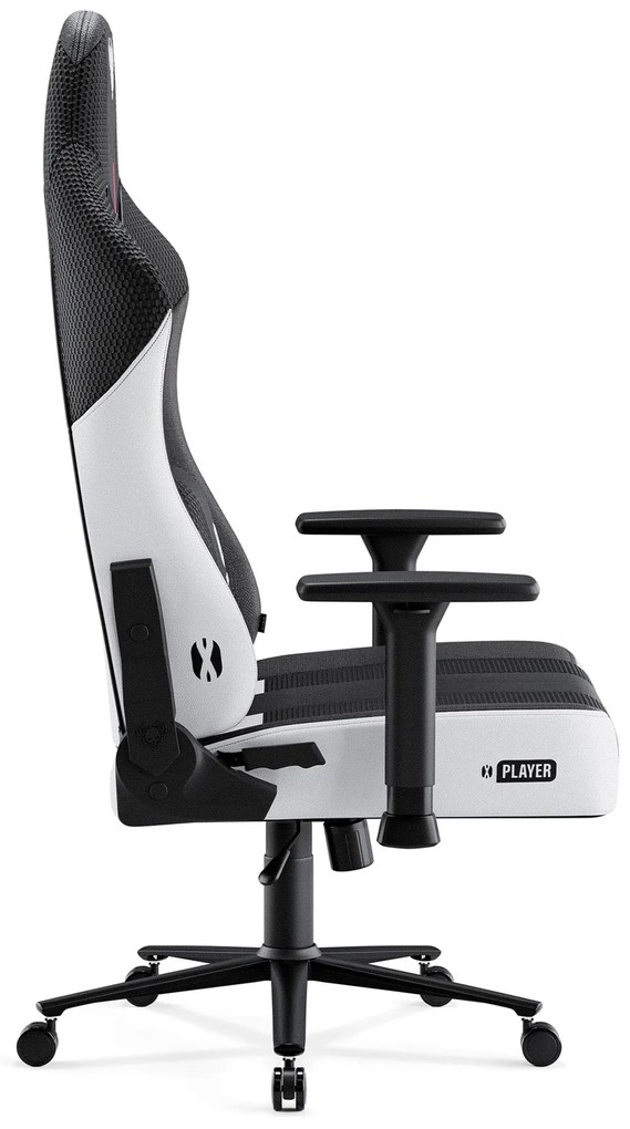 Sedia Da Gaming Diablo X-Player 2.0 in materiale Normal Size: Bianco-nero