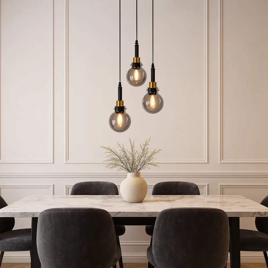 Lampada APP1125-3CP Black Gold
