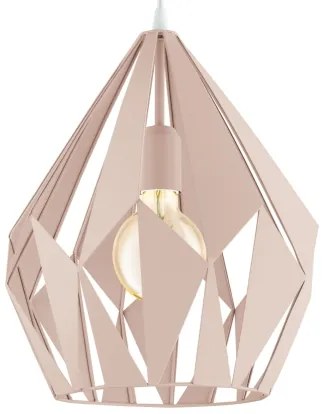 EGLO 49024 - Lampadario a sospensione con filo CARLTON-P 1xE27/60W/230V