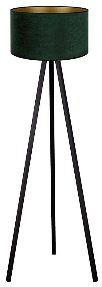 Brilagi - Lampada da terra VELVET 1xE27/60W/230V wenge/verde