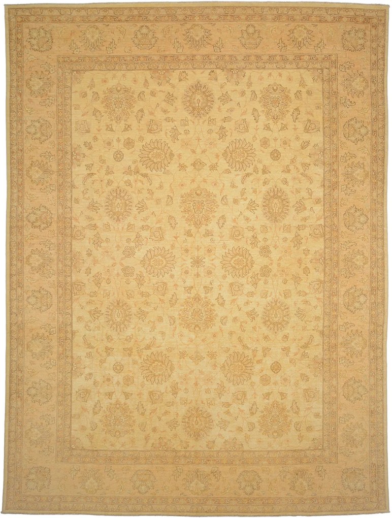 Ziegler Tappeto 300 x 400 Beige (Pakistan) Annodato A Mano