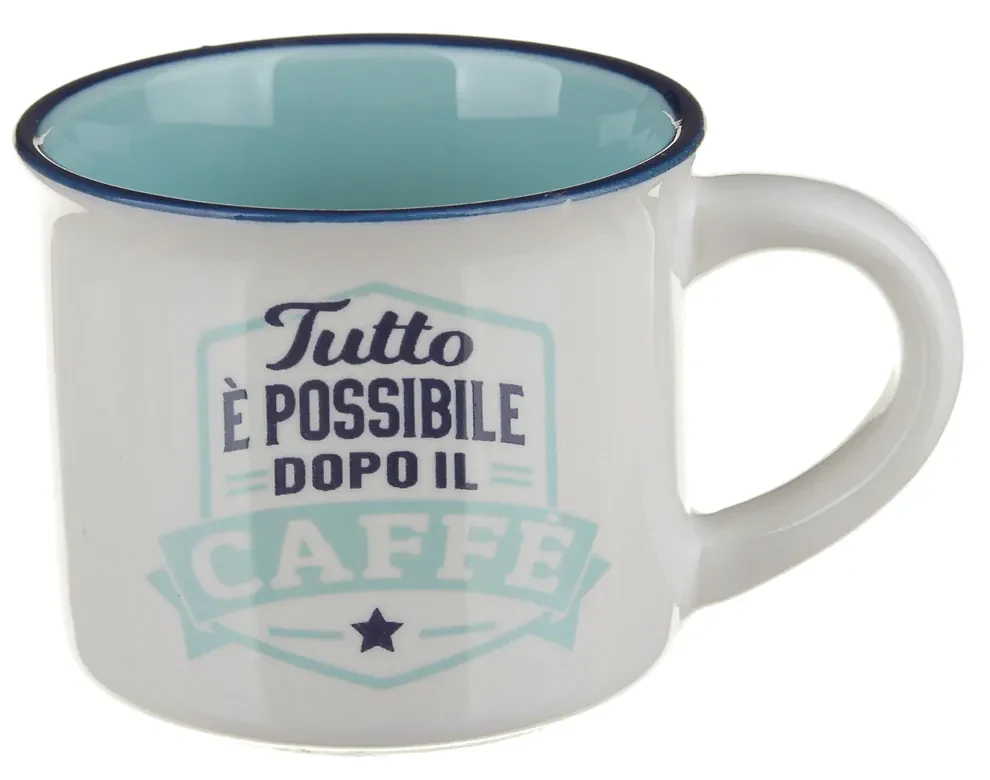 ERBO Set Di 2 Tazze Termiche Da Viaggio In Acciaio Inox - 380 Ml - A Prova Di Perdite Con Coperchio - Bianco E Blu - Per Caffè E Bevande Caldo/Freddo - 3