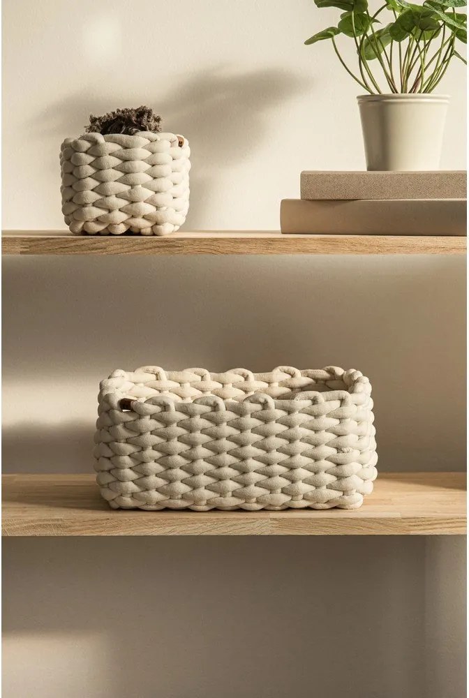 Cesto in tessuto 35x25x14 cm Peach Skin M – Bigso