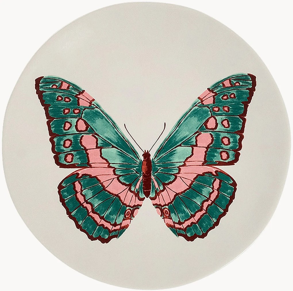 Piatto da dessert fatto a mano Butterfly Manor