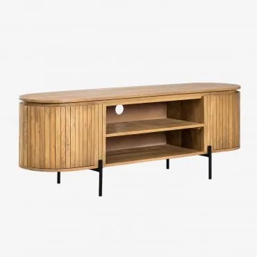 Mobile Tv 160x45 Cm In Legno Di Mango Analis Legno Naturale - Sklum