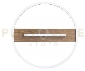 Plafoniera led azimuth nera/legno 26w 3290lm cct 40,5x5cm i-azimuth...