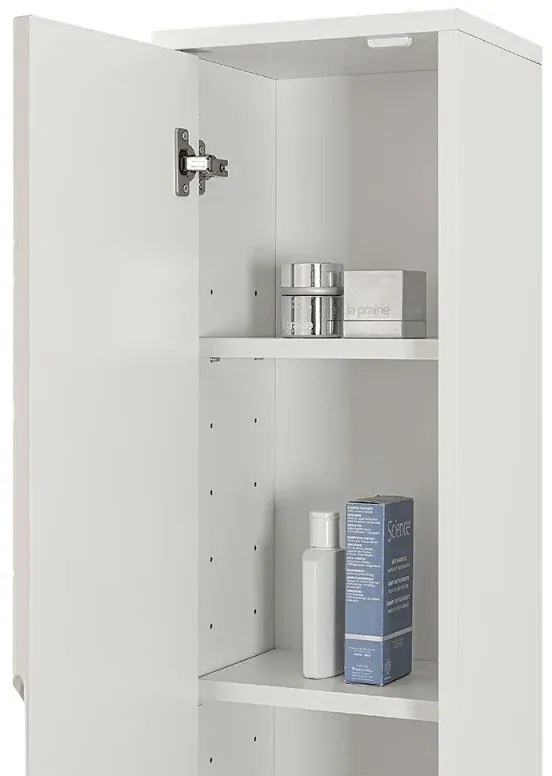 Colonna bagno sospesa h .150 cm Furore tortora con ripiani regolabili