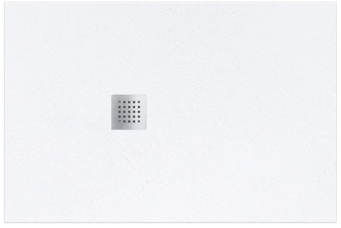 Piatto doccia in resina Strato bianco L 170 x L 80 x H 3.2 cm effetto pietra