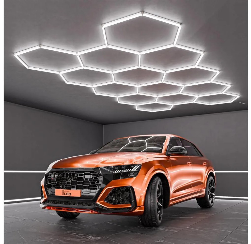 Plafoniera LED/570W/85-265V 6500K 522x298 cm CRI 90 IP54 bianca