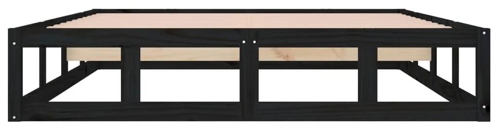 Giroletto nero 120x200 cm in legno massello