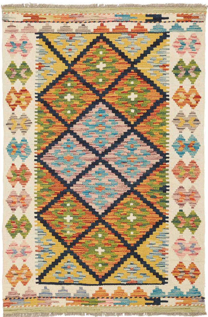 Kilim Tappeto 120x80 (Pakistan) Tessuto A Mano