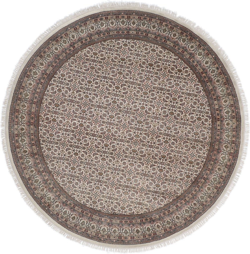 Bidjar Tappeto 250x250 Beige (Indian) Annodato A Mano