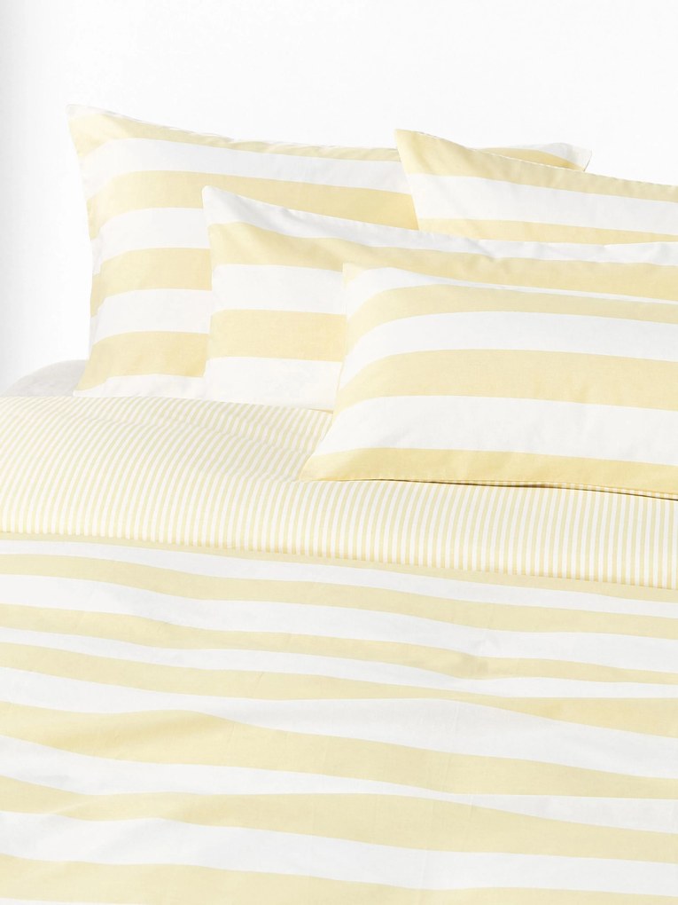 Copripiumino reversibile in cotone a righe Lorena