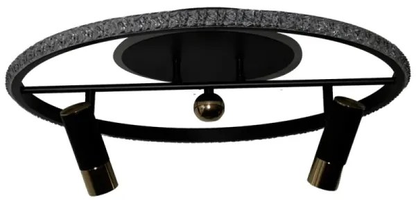 Plafoniera LED dimmerabile LED/60W/230V 3000-6500K nero + telecomando