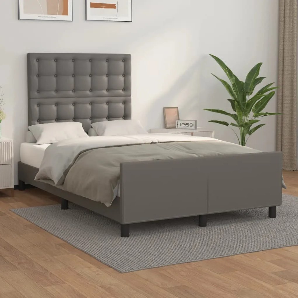 Giroletto Con Testiera Crema 120x200 Cm İn Similpelle /