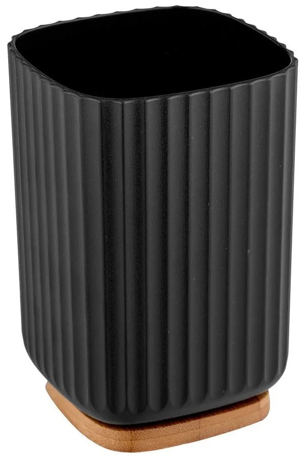 Tazza nera per spazzolini da denti Rotello - Wenko