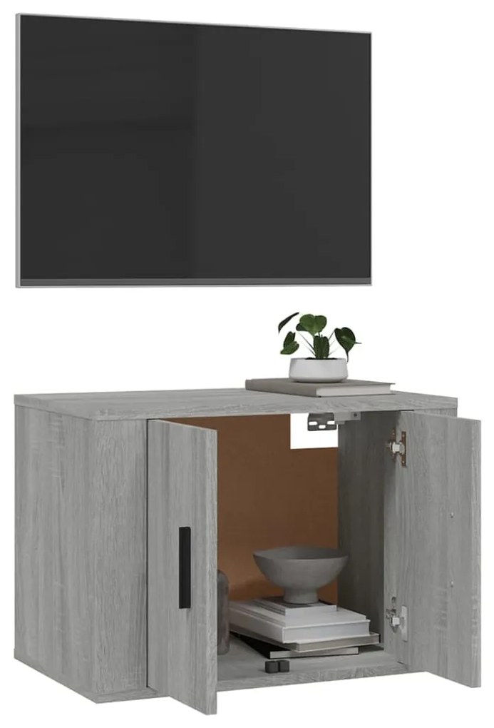 Mobile porta tv a parete grigio sonoma 57x34,5x40 cm