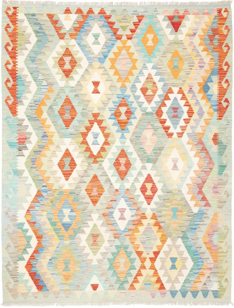 Kilim Tappeto 200x160 (Afghanistan) Tessuto A Mano