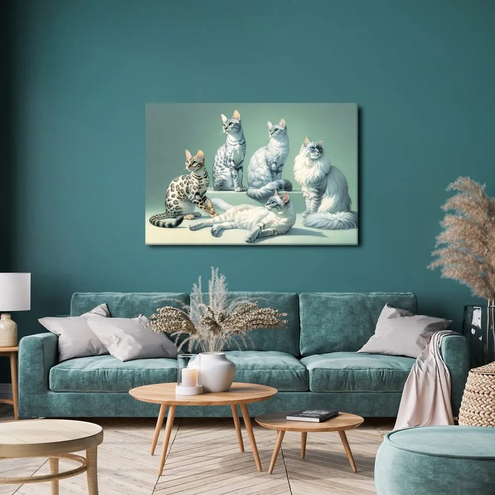 Quadro su tela – Gatti eleganti