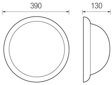 Perla Led Ø39Cm Con Diffusore In Vetro 21,6W 4000°K