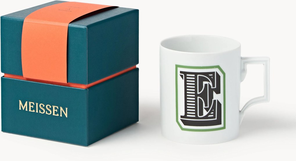 Westwing x MEISSEN, Tazza fatta a mano con motivo decorativo Initials