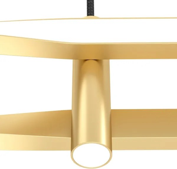 Eglo 901226 - Lampadario LED a sospensione con cavo COLMEAL LED/21W/230V, dorato