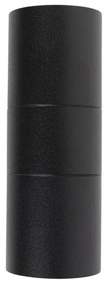 Set di 2 lampade da parete da esterno nere IP44 - Duo