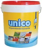 Unico 5-Guaina Liquida Impermeabilizzante Monocomponente A Base Acqua Per Rivestimenti Protettivi Colore Rosso 5Kg-Icobit