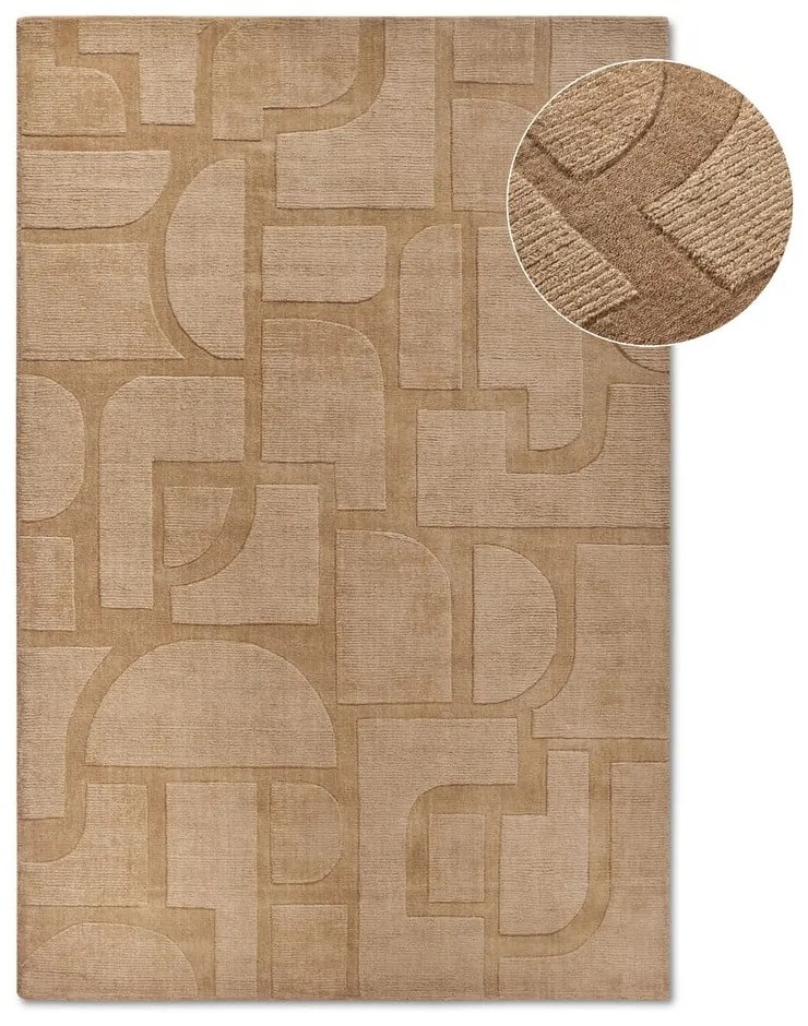 Tappeto beige in lana tessuto a mano 80x150 cm Alexis - Villeroy&amp;Boch