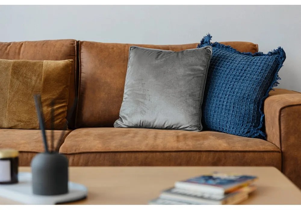 Divano in similpelle marrone cognac 224 cm Copenhagen - Scandic