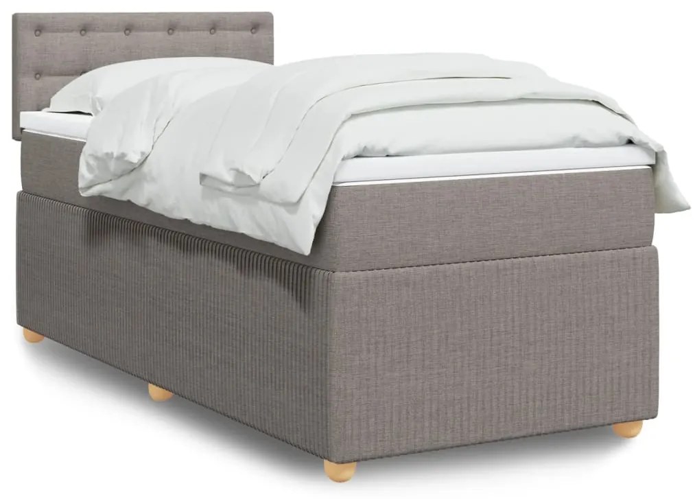 Giroletto A Molle Con Materasso Tortora 100x200 Cm İn Tessuto /