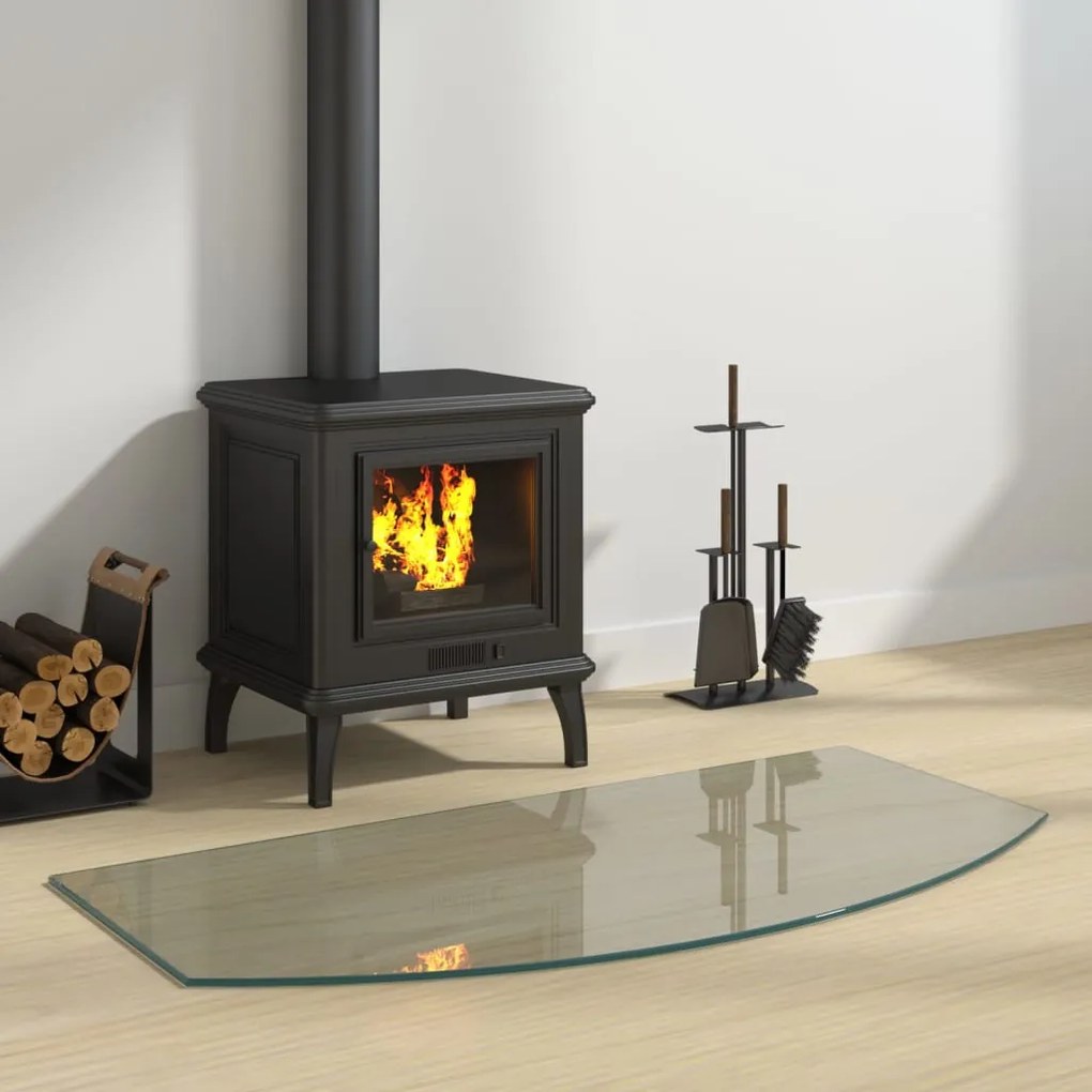 Lastra İn Vetro Per Caminetto 100x50 Cm /