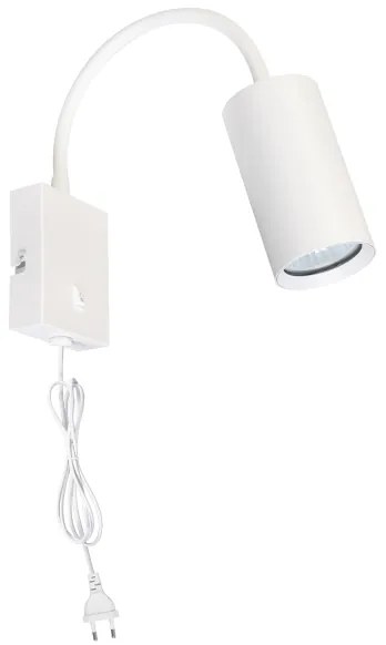 Brilagi - Lampada flessibile da muro SELE 1xGU10/30W/230V bianco