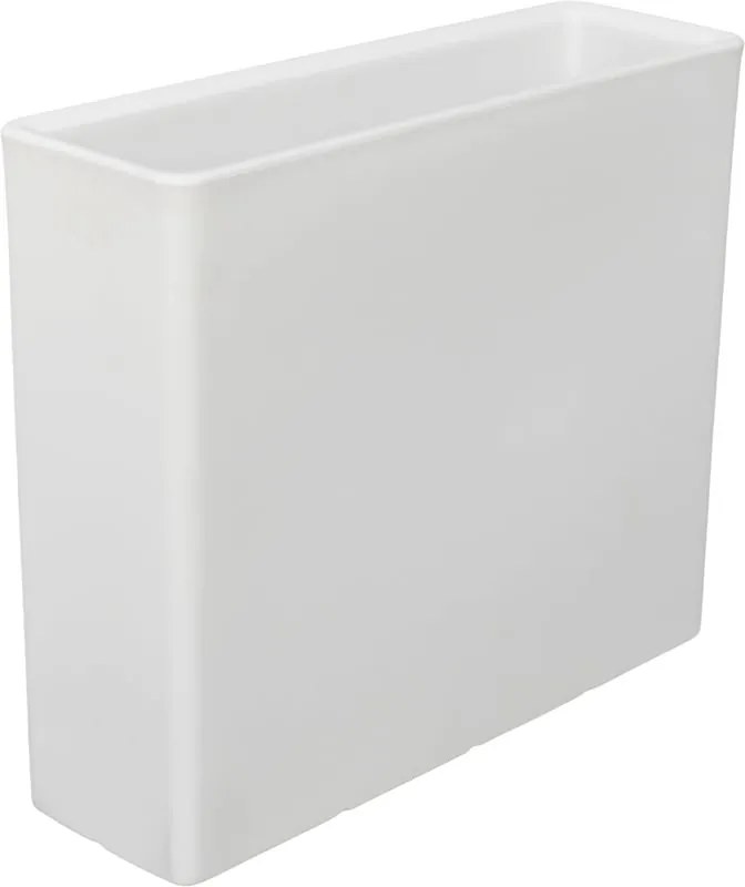 Fioriera VOGHERA in polietilene bianco H 77 cm L 90 x P 29 cm