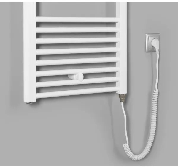 Aqualine - Radiatore elettrico da bagno DIRECT-E 400W/230V 132 cm bianco