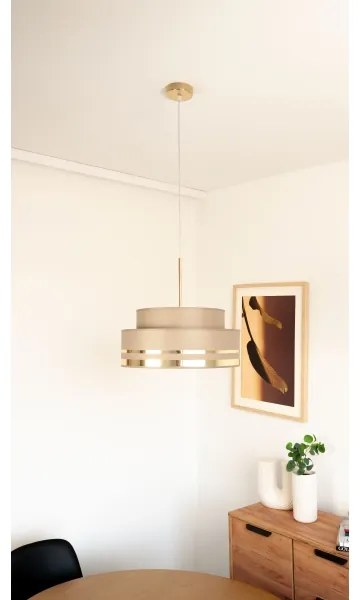 Lampadario a sospensione con filo TAMI 1xE27/60W/230V marrone/oro