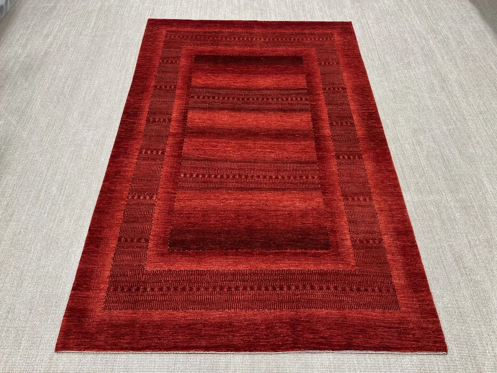Loribaft Tappeto 300x200 Rosso (Iran) Annodato A Mano