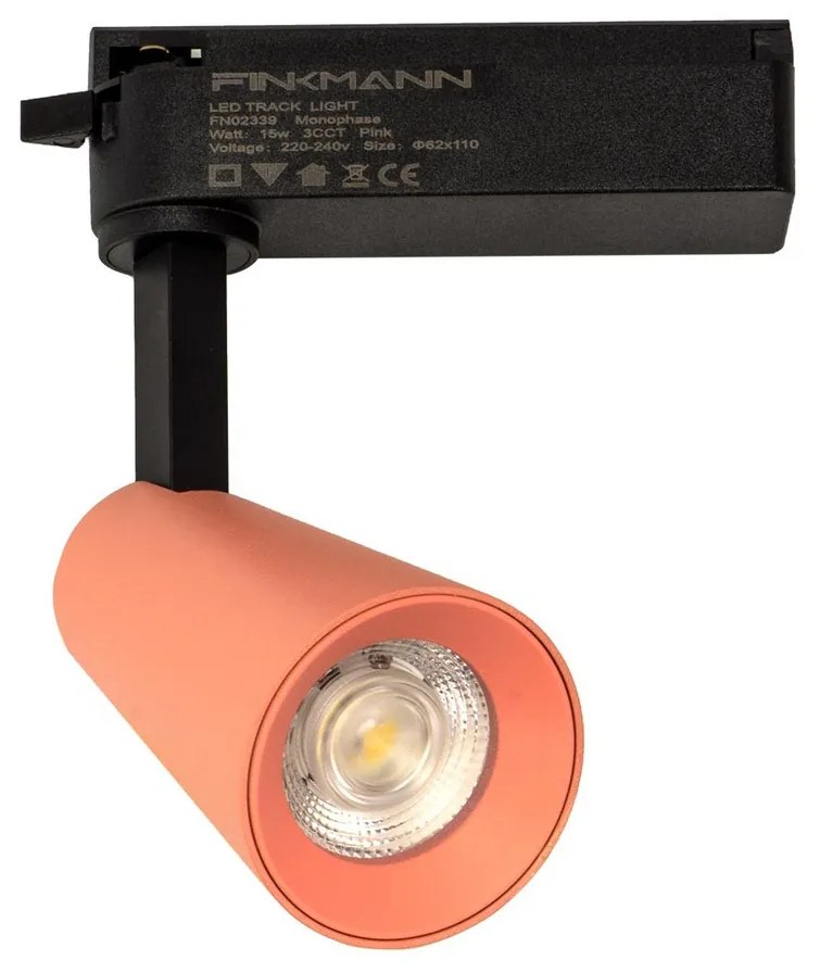 Faro LED 15W Monofase Rosa CRI92 Bianco Variabile 38° - Bridgelux LED Colore Bianco Variabile CCT
