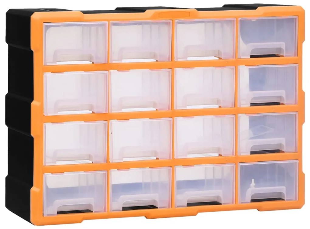 Mobile Contenitore Con 16 Cassetti Medi 52x16x37 Cm /