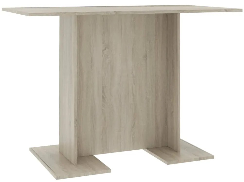 Tavolo da pranzo rovere sonoma 110x60x75cm in legno multistrato